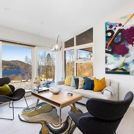 Vakantiehuis Funky With A Panoramic View Of The Oslofjord *